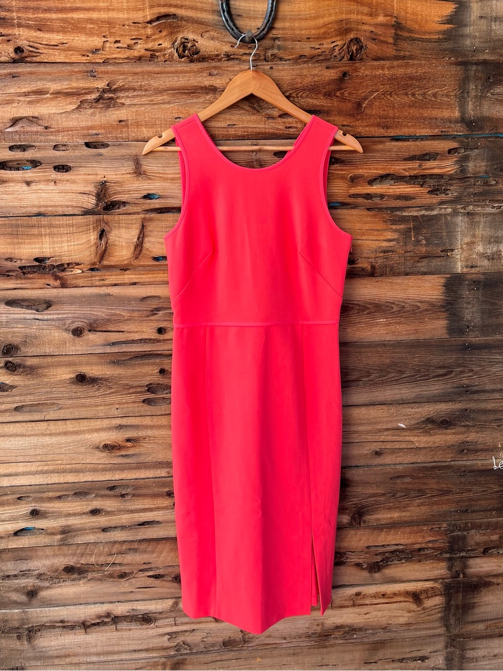 ANN TAYLOR | NWT Coral Sleeveless Midi Sheath Dress 6